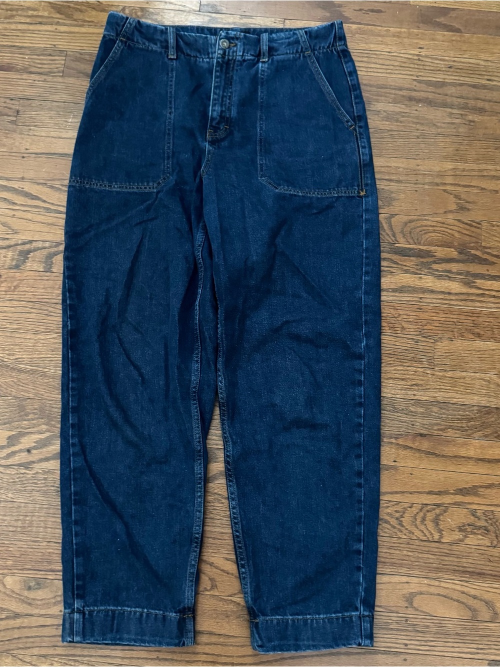 Finisterre Yarrel High-Rise Dark Indigo Denim Jeans 30R EUC